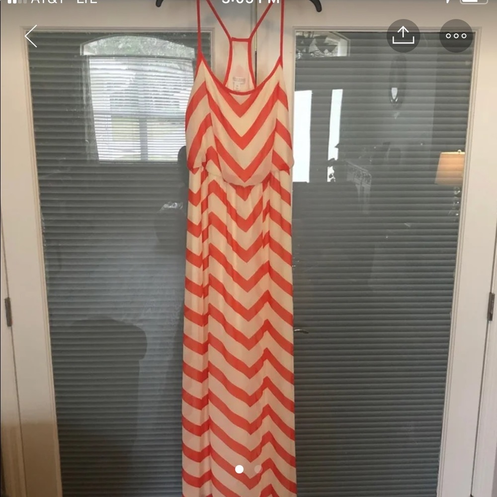 Chevron maxi dress